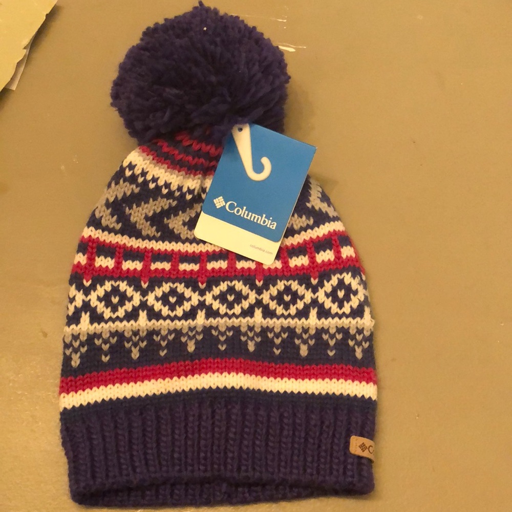 Columbia pompon ski hat brand new